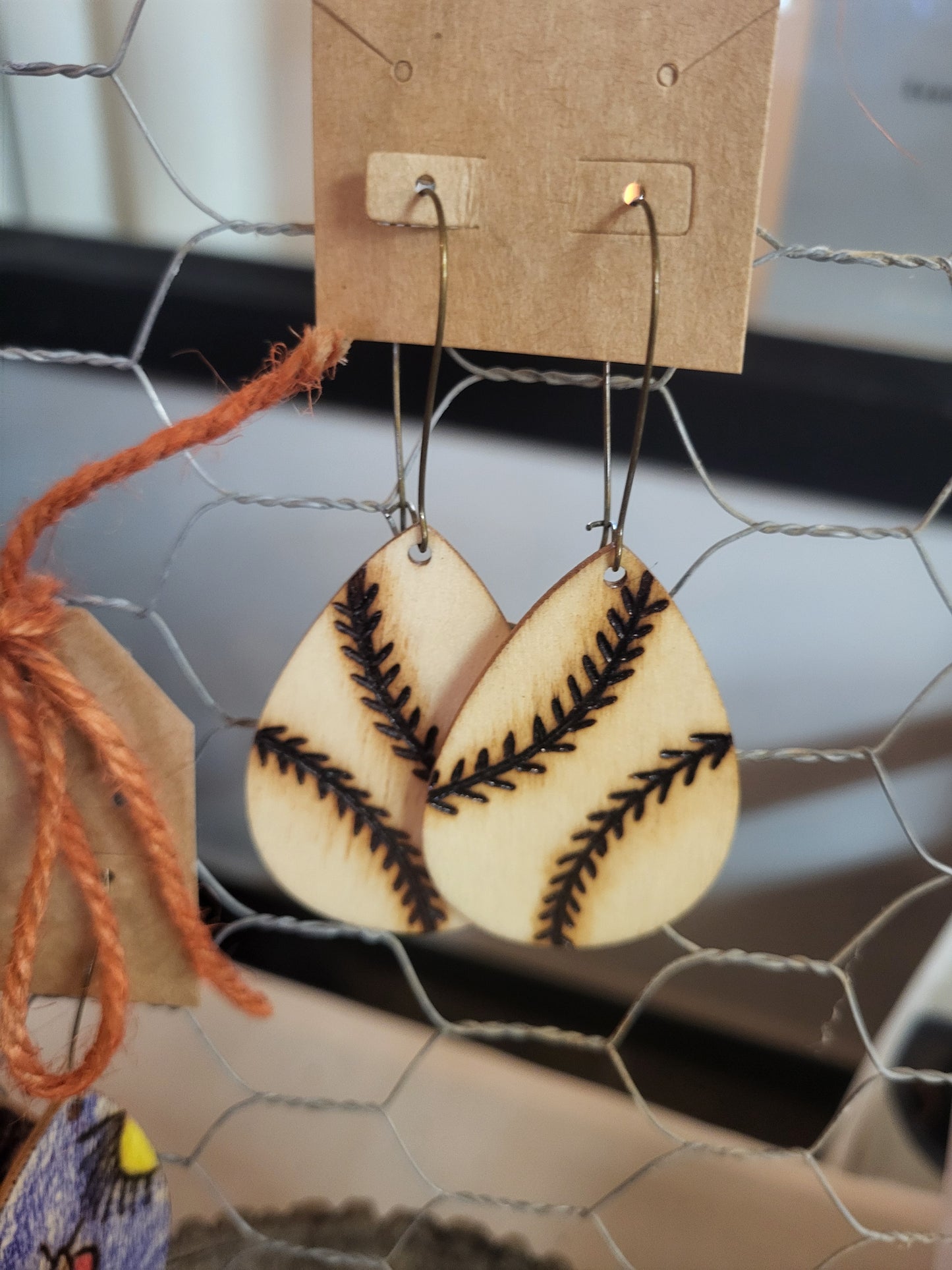 Baseball Earrings