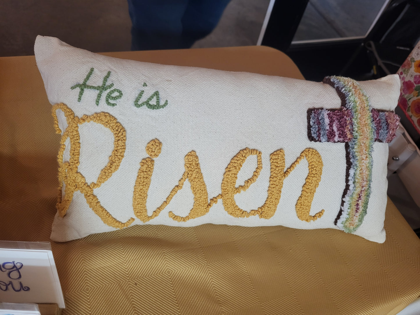 He is Risen Decorative Pillow