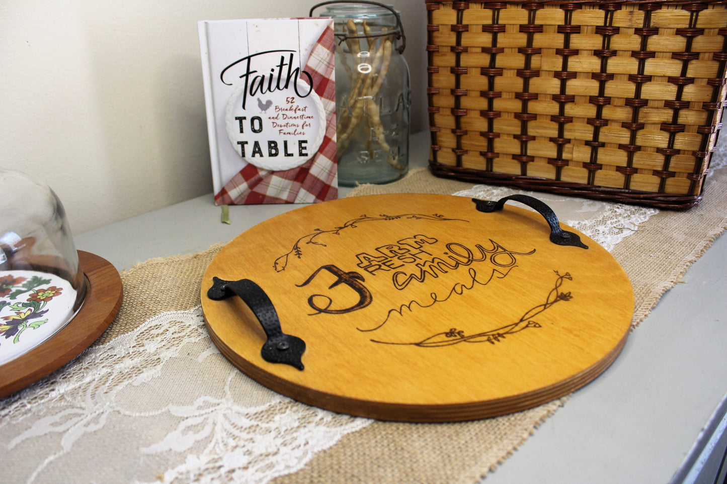 Farm Fresh Family Serving Tray