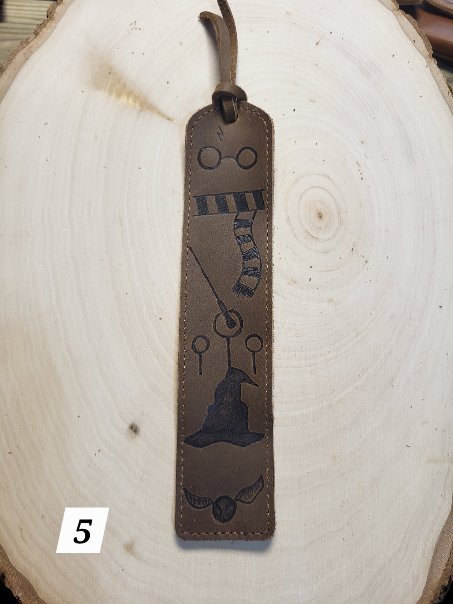 Leather bookmarks