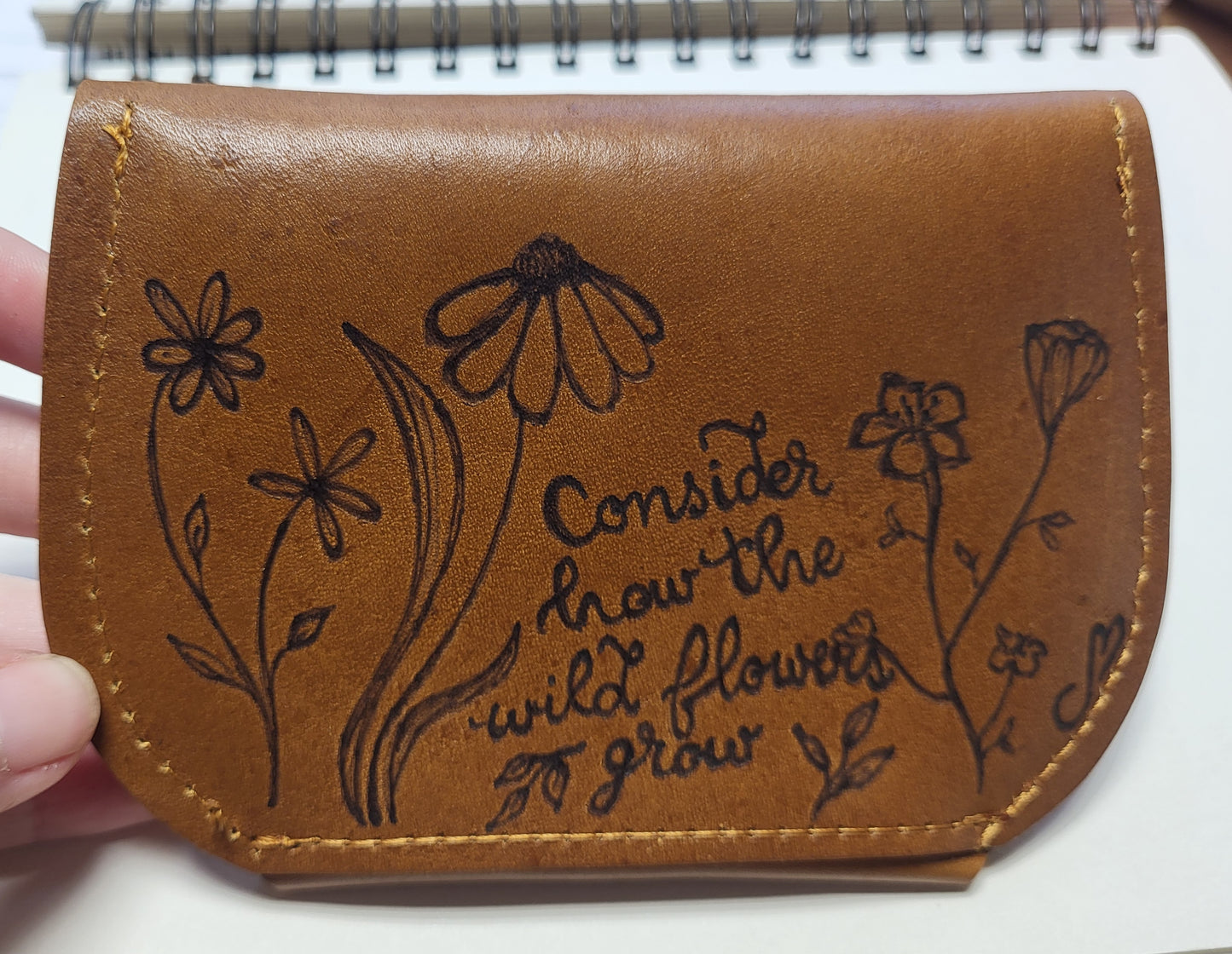 Small leather wallet