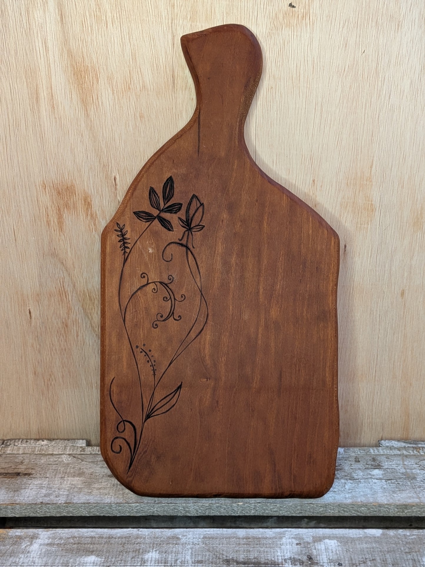 Floral cutting board