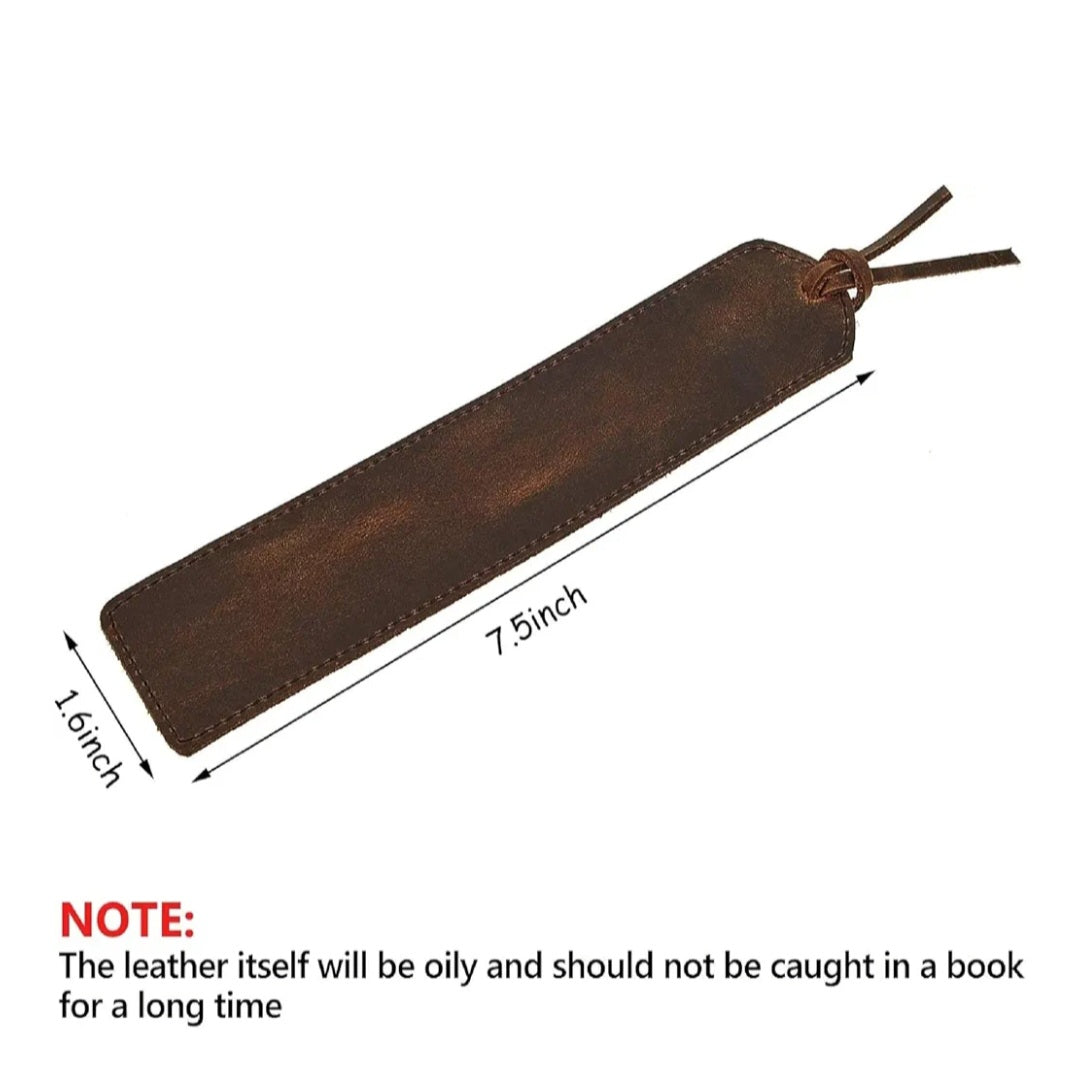 Leather bookmarks