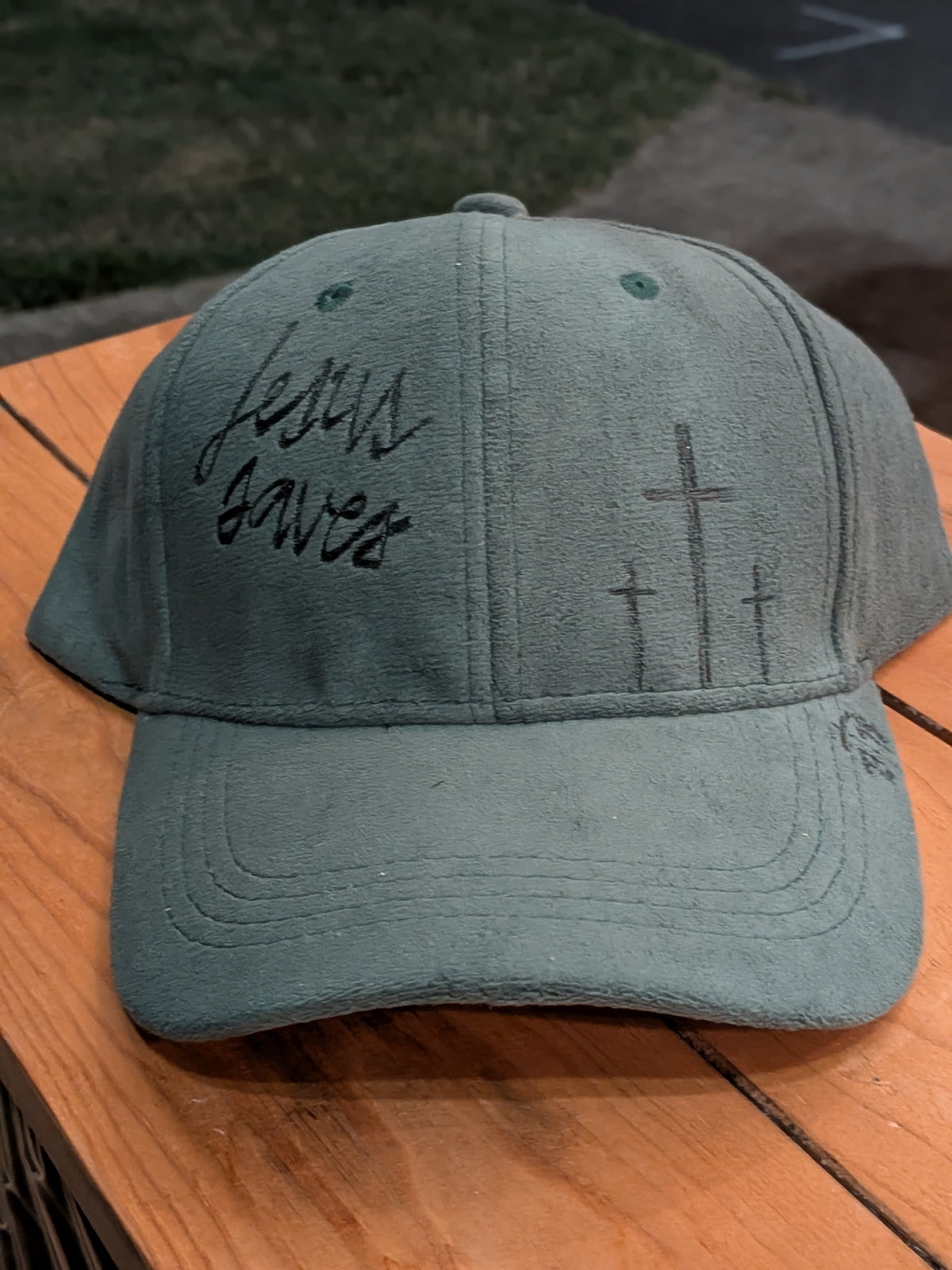 Green cap