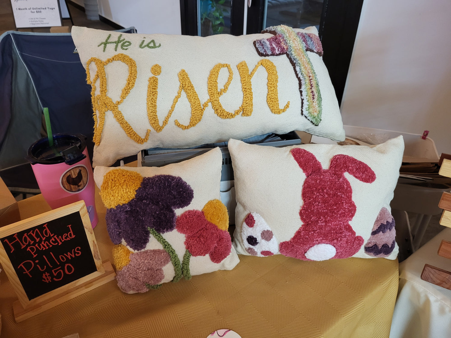Punch Needle Pillows