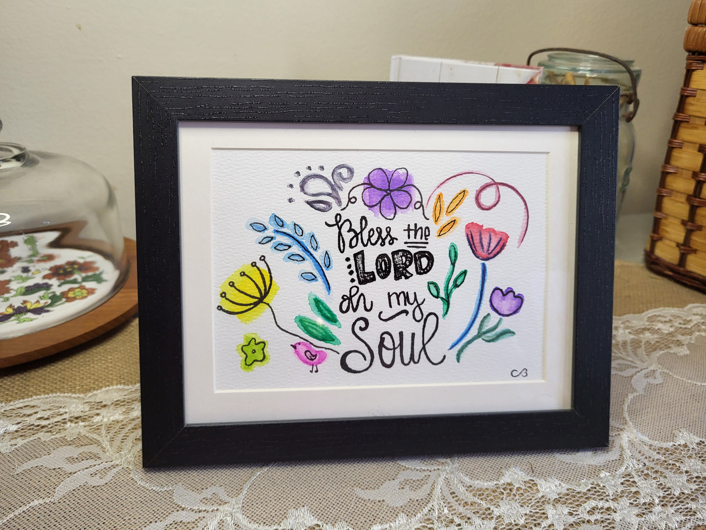 Framed Watercolor Art