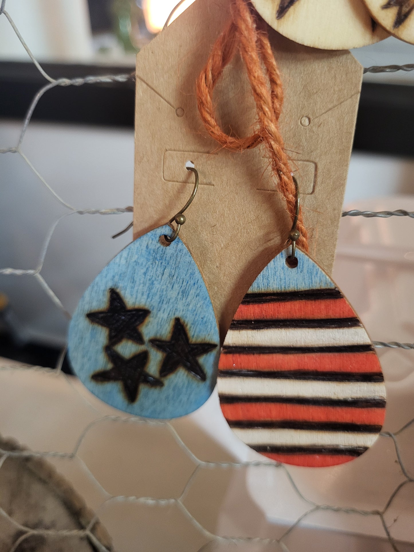 Flag Earrings
