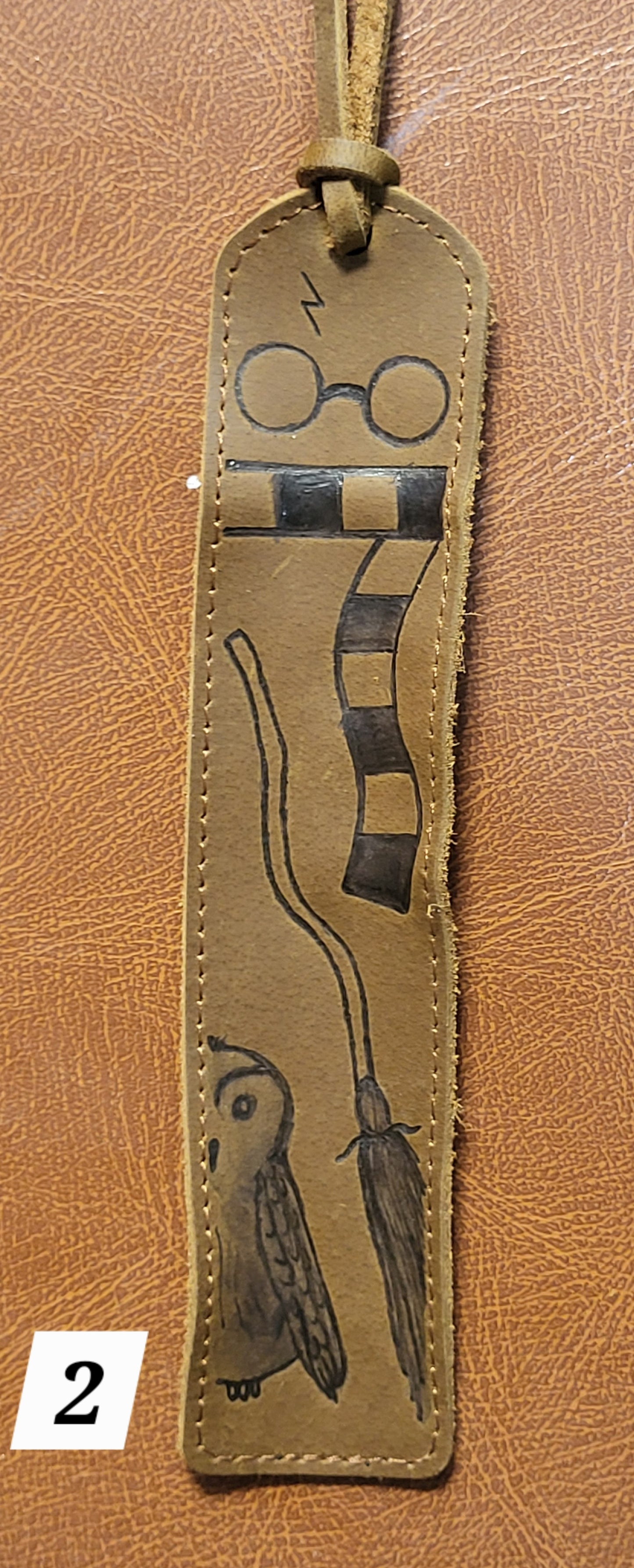 Leather bookmarks