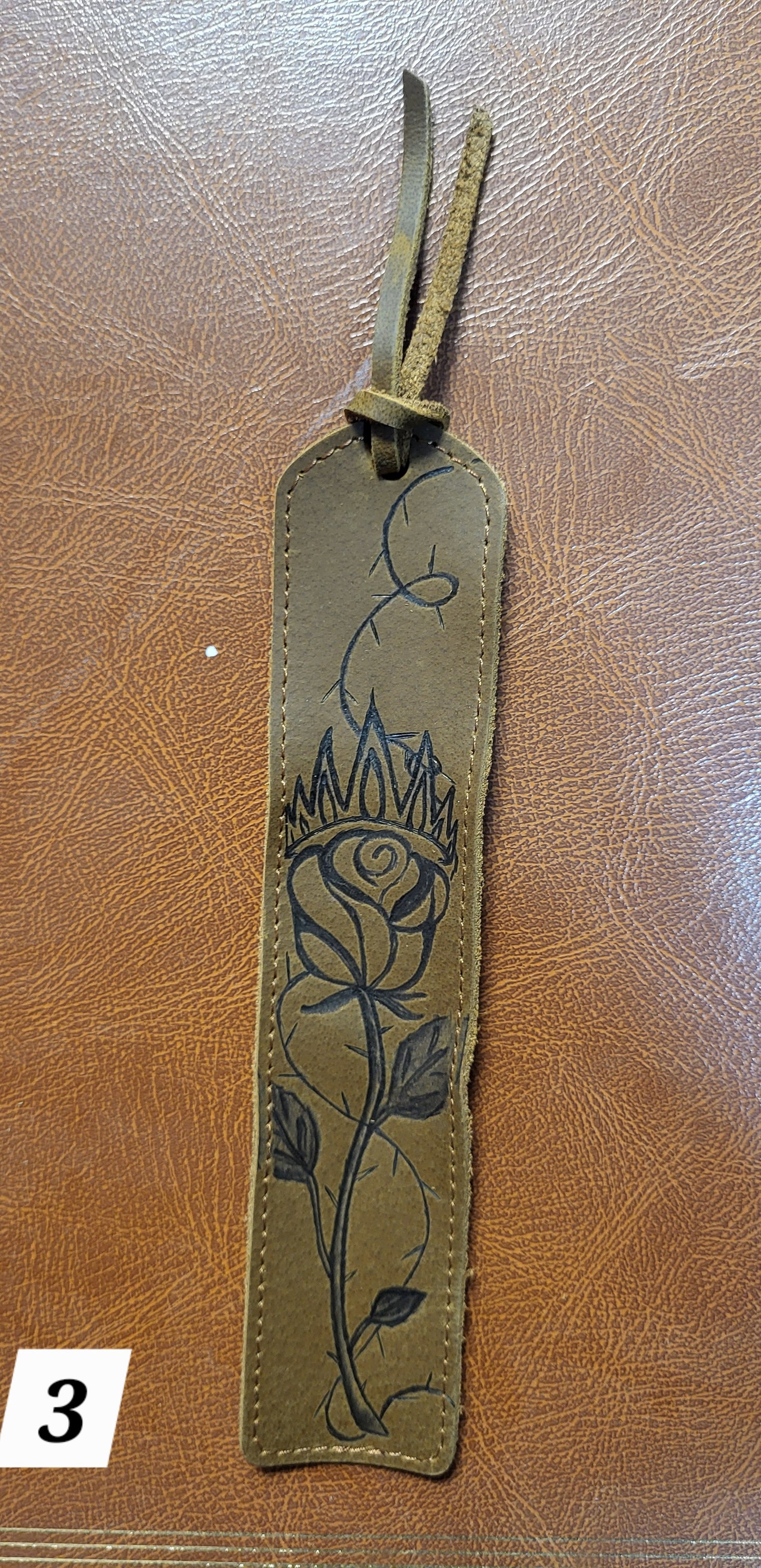 Leather bookmarks