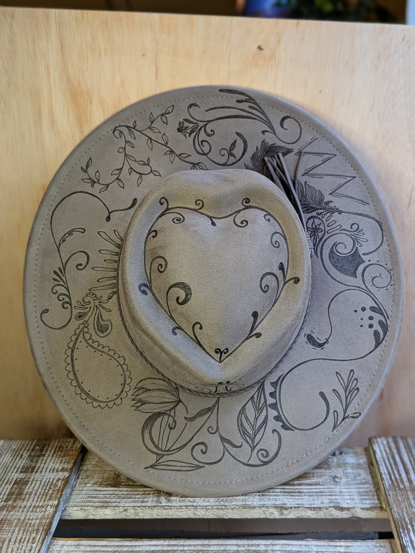 Wide Brim Hat - Gray