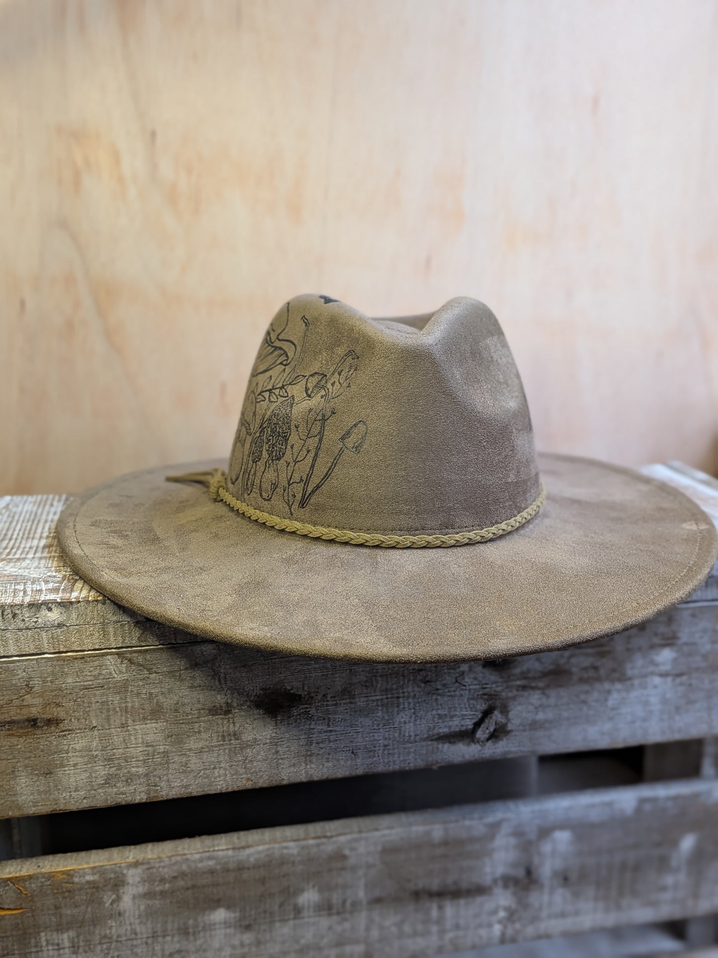 Wide Brim Hat - Green