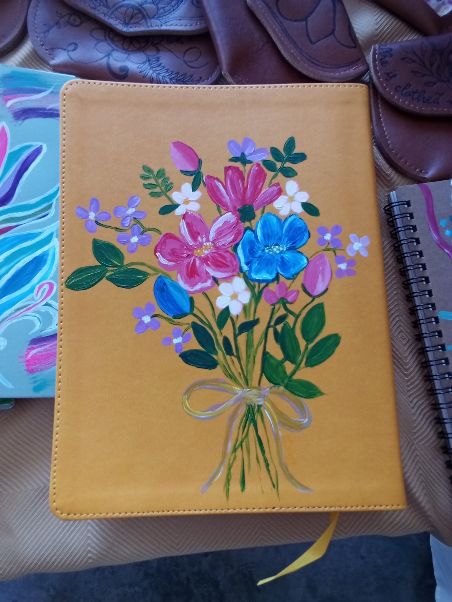 Hand painted Bible