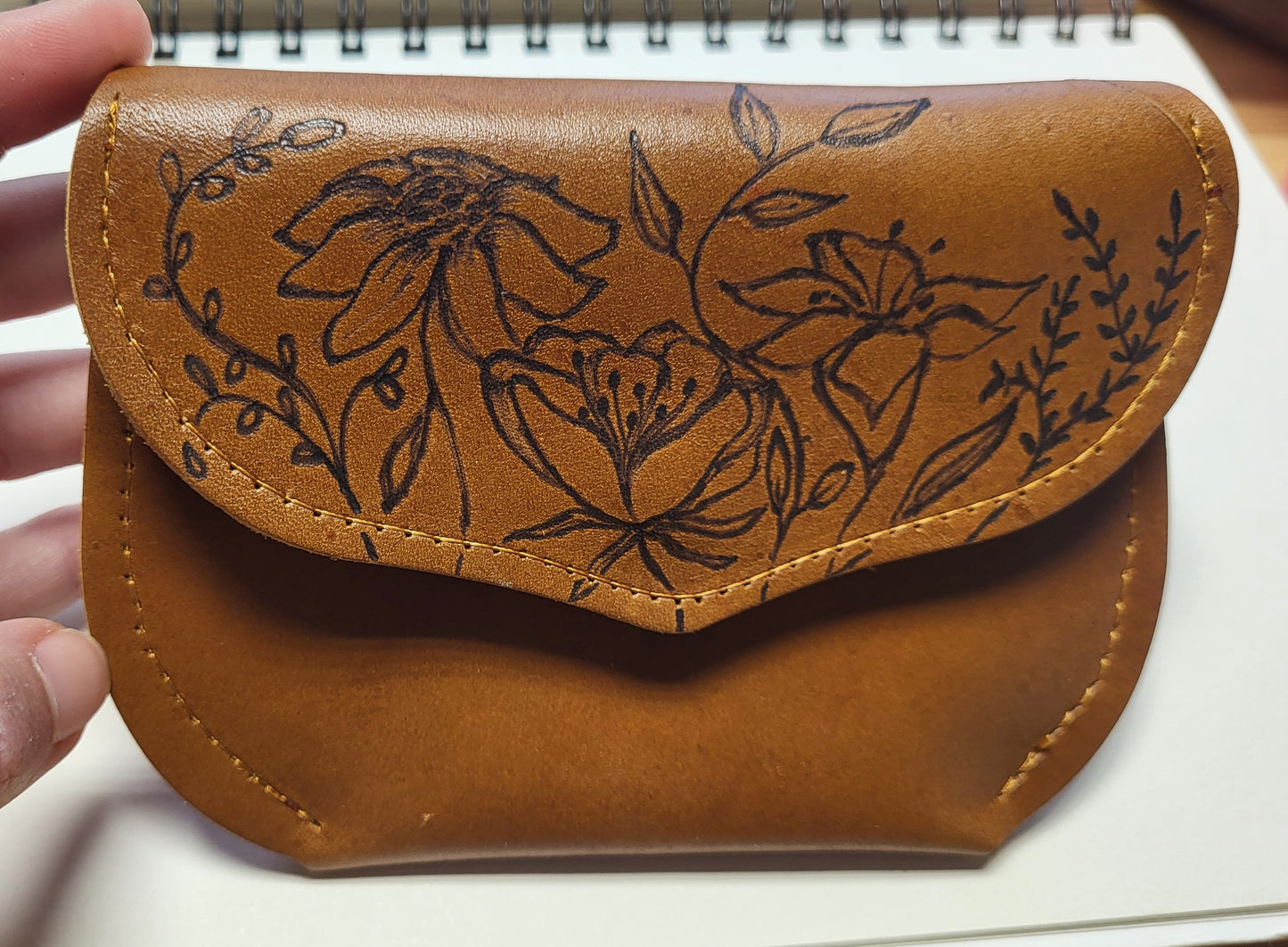 Small leather wallet