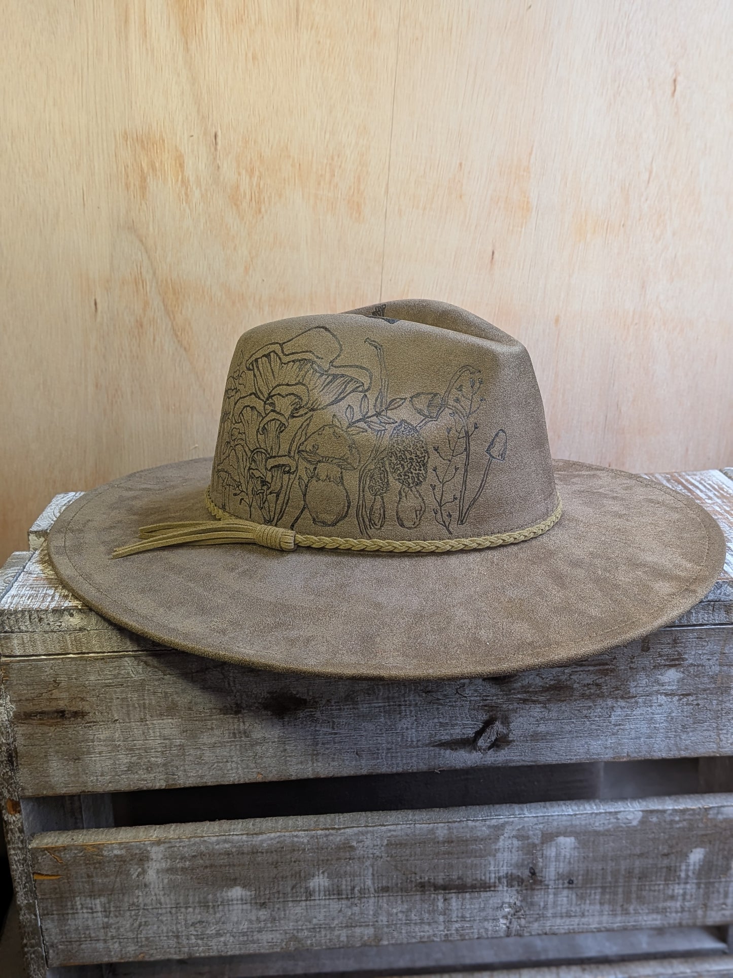 Wide Brim Hat - Green