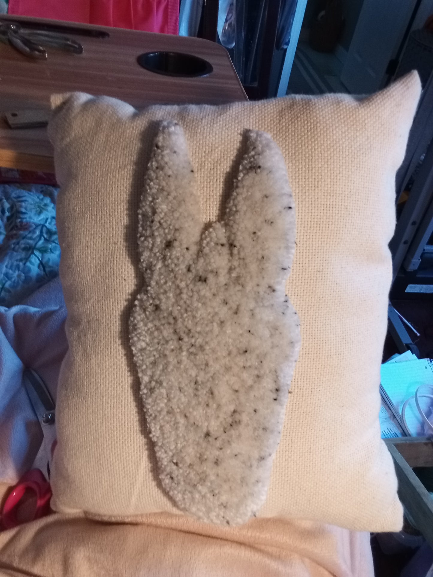 Mule pillow - trimmed