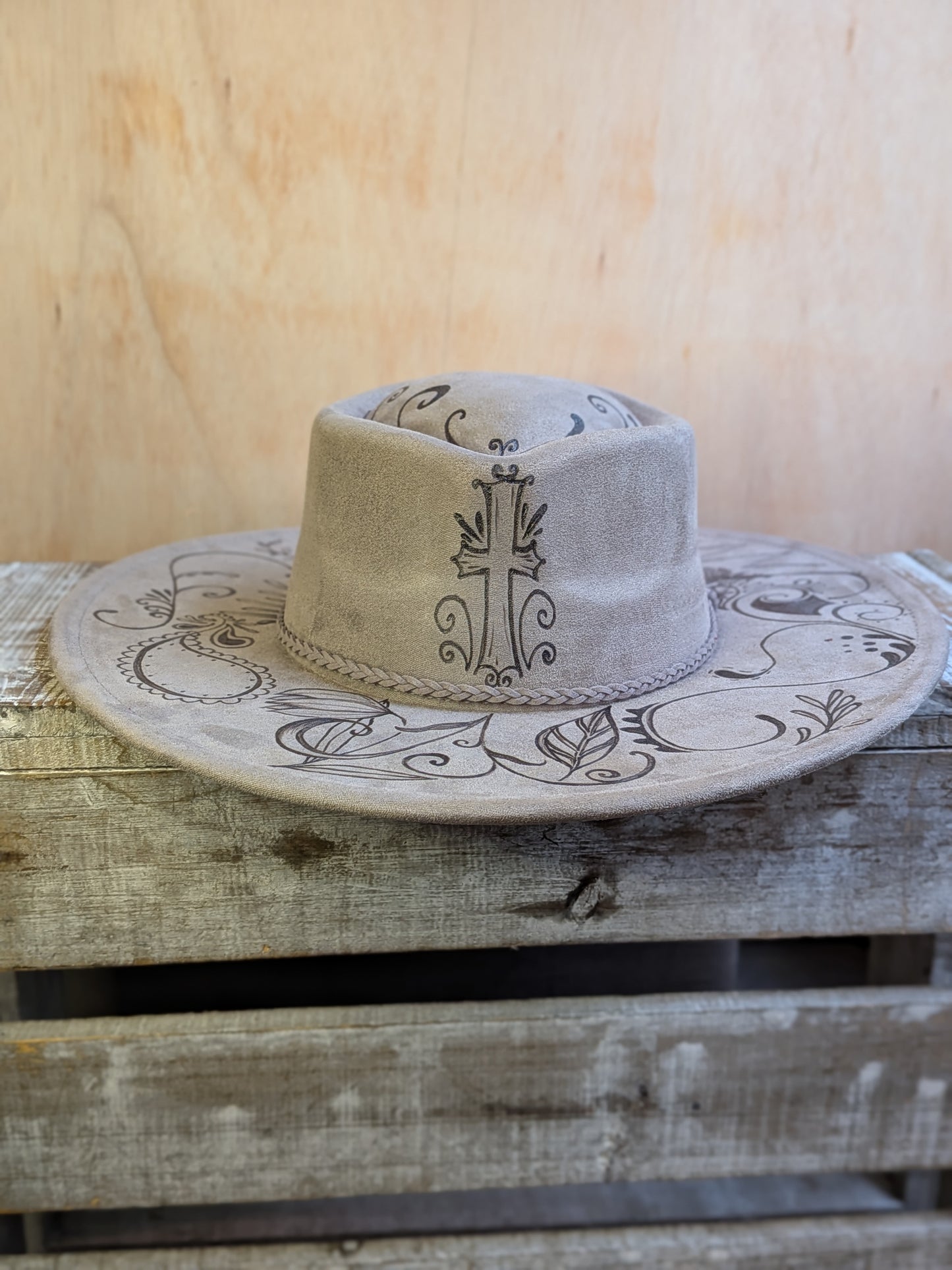 Wide Brim Hat - Gray