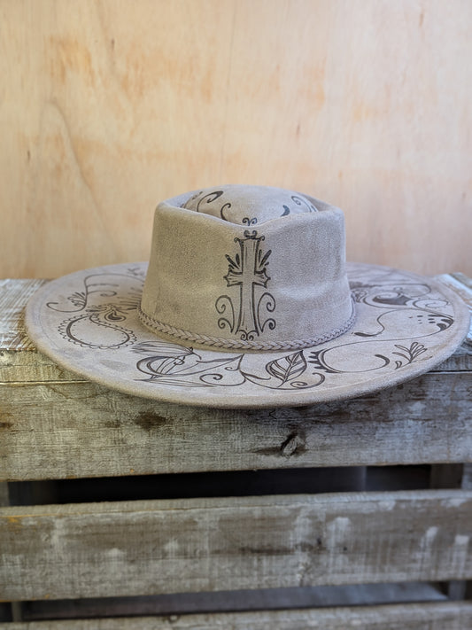 Wide Brim Hat - Gray