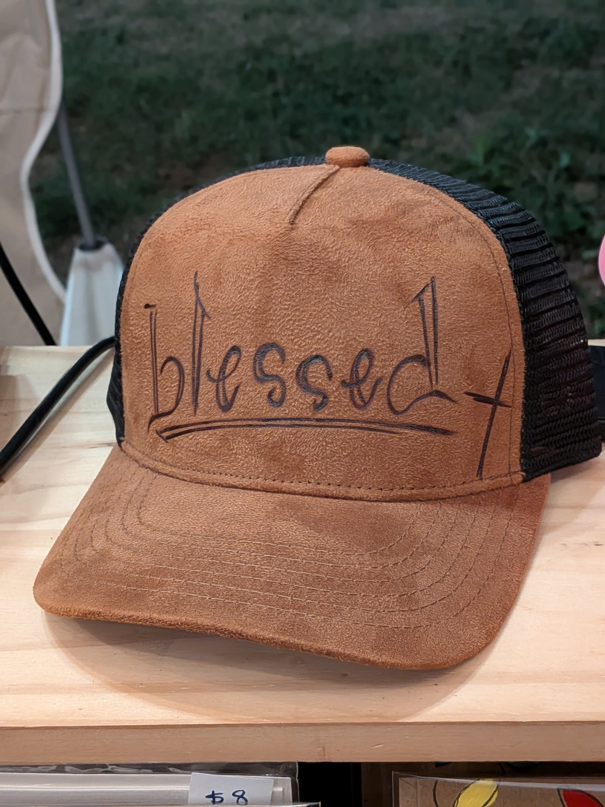 Brown trucker hat