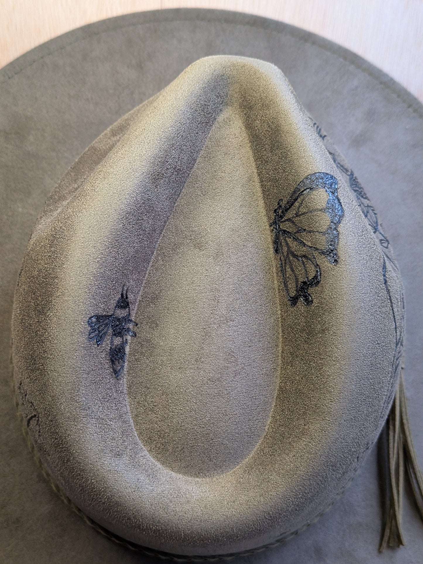 Wide Brim Hat - Green