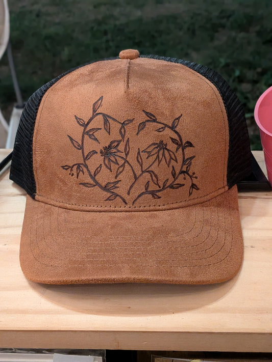 Brown trucker hat